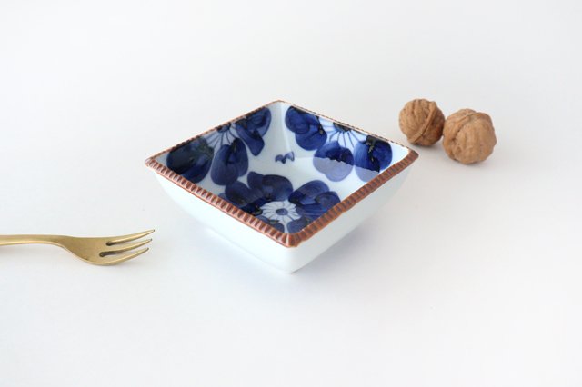 Small Square Bowl Blue Sophia | Kobachi Arita Ware
