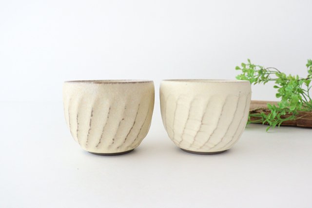 Sucre Japanese Cup Ivory | Yunomi Hasami Ware-Detail2