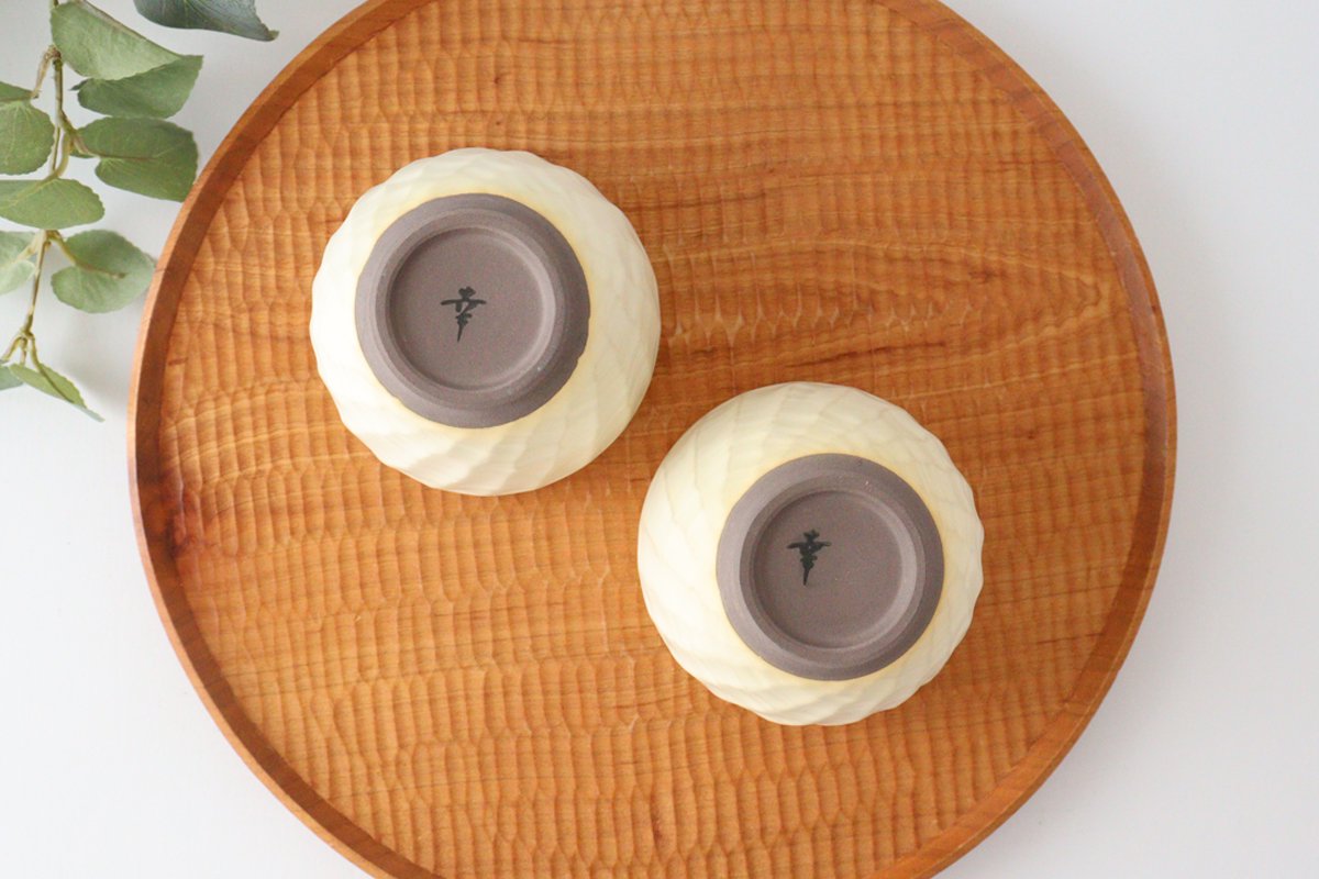Sucre Japanese Cup Ivory | Yunomi Hasami Ware-Detail4