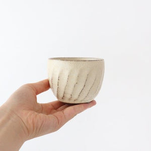 Sucre Japanese Cup Ivory | Yunomi Hasami Ware-Detail6
