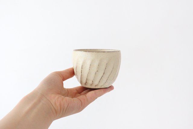 Sucre Japanese Cup Ivory | Yunomi Hasami Ware-Detail6