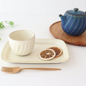 Sucre Japanese Cup Ivory | Yunomi Hasami Ware-Detail10