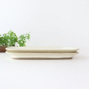 Square plate L ivory pottery Sucre Hasami ware-Detail5