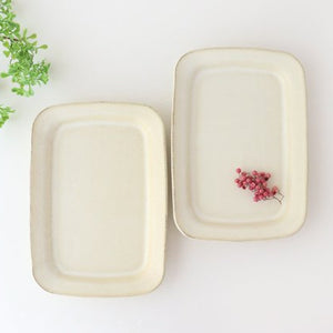 Square plate L ivory pottery Sucre Hasami ware-Detail10