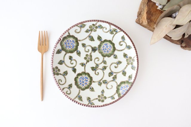 Round Plate Chintz Arabesque Large | Arita Ware