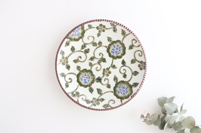 Round Plate Chintz Arabesque Large | Arita Ware