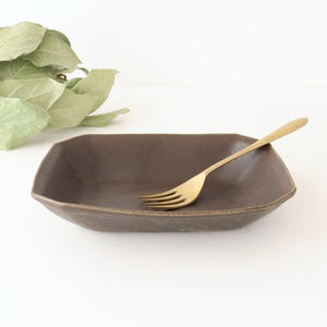 Furutani Seitosho Rust Glaze Octagonal Deep Bowl Small | Serving Bowl-TOP