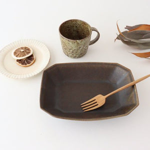 Furutani Seitosho Rust Glaze Octagonal Deep Bowl Small | Serving Bowl-Detail12