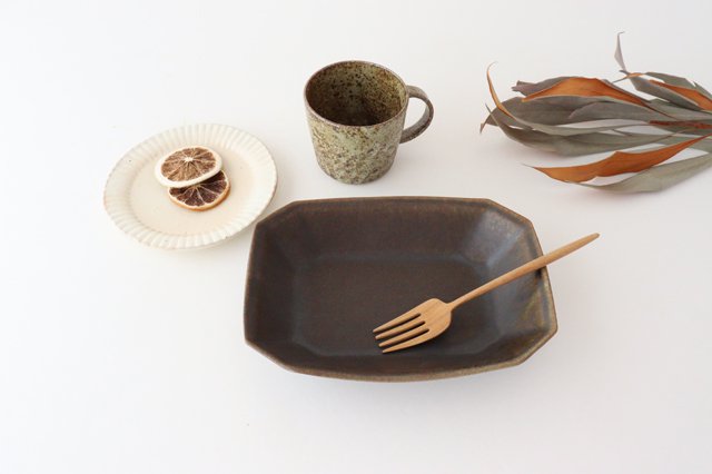 Furutani Seitosho Rust Glaze Octagonal Deep Bowl Small | Serving Bowl-Detail12