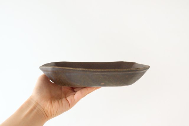 Furutani Seitosho Rust Glaze Octagonal Deep Bowl Small | Serving Bowl-Detail3