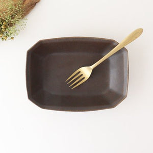 Furutani Seitosho Rust Glaze Octagonal Deep Bowl Small | Serving Bowl-Detail6