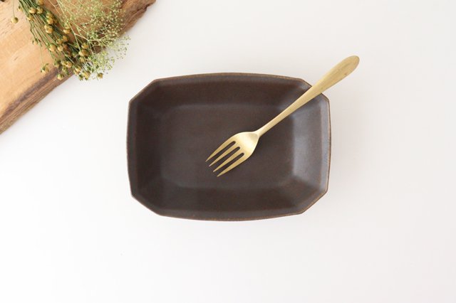 Furutani Seitosho Rust Glaze Octagonal Deep Bowl Small | Serving Bowl-Detail6