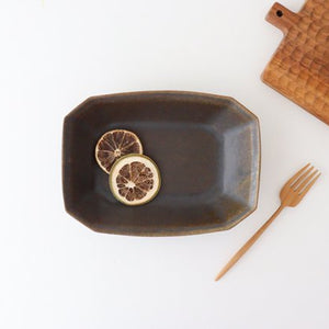 Furutani Seitosho Rust Glaze Octagonal Deep Bowl Small | Serving Bowl-Detail7