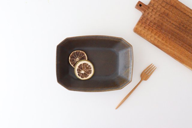 Furutani Seitosho Rust Glaze Octagonal Deep Bowl Small | Serving Bowl-Detail7