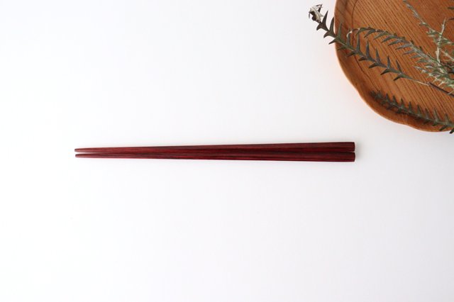 Pentagonal Chopsticks Vermilion 23.0cm /9.05in