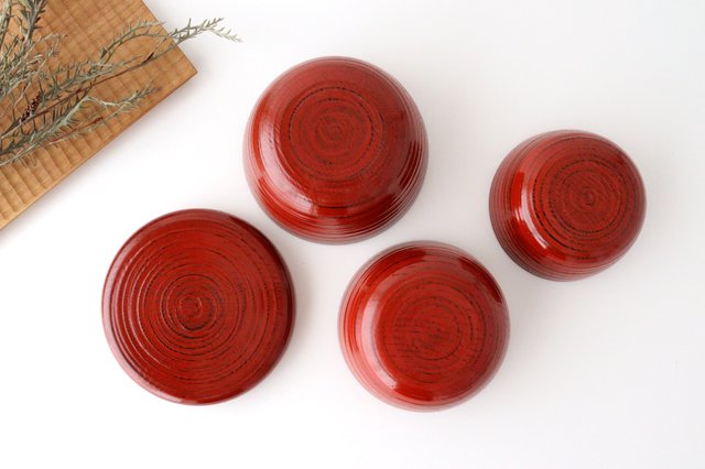 Ishikawa SHIPPOHDO Lacquerware Bowl Set Negoro | Serving Bowl