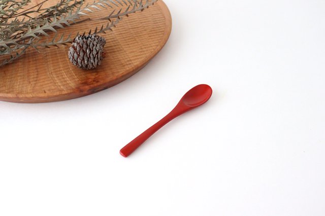 Ishikawa Shippohdo Lacquerware Coffee Spoon Vermilion