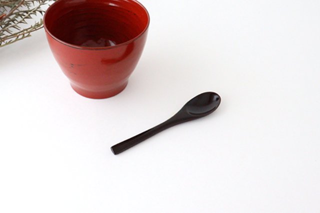 Ishikawa Shippohdo Lacquerware Coffee Spoon Black