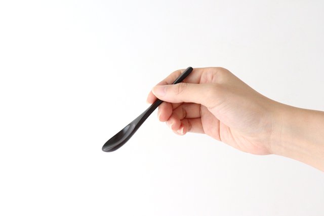 Ishikawa Shippohdo Lacquerware Coffee Spoon Black