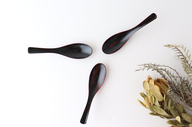 Ishikawa Shippohdo Lacquerware Ramen Spoon Akebono