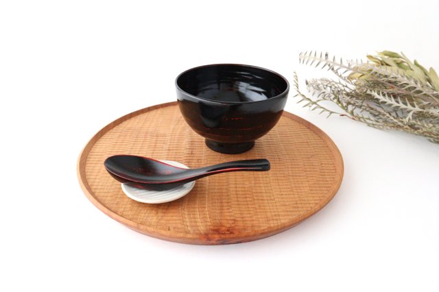 Ishikawa Shippohdo Lacquerware Ramen Spoon Akebono