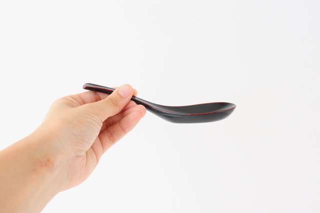 Ishikawa Shippohdo Lacquerware Ramen Spoon Akebono
