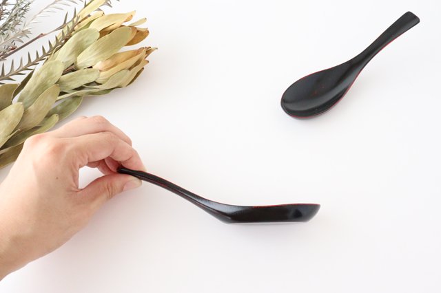 Ishikawa Shippohdo Lacquerware Ramen Spoon Akebono