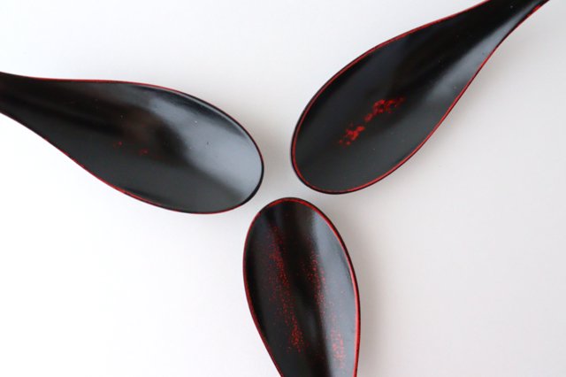 Ishikawa Shippohdo Lacquerware Ramen Spoon Akebono
