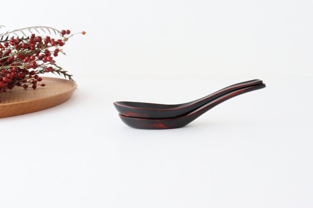 Ishikawa Shippohdo Lacquerware Ramen Spoon Akebono