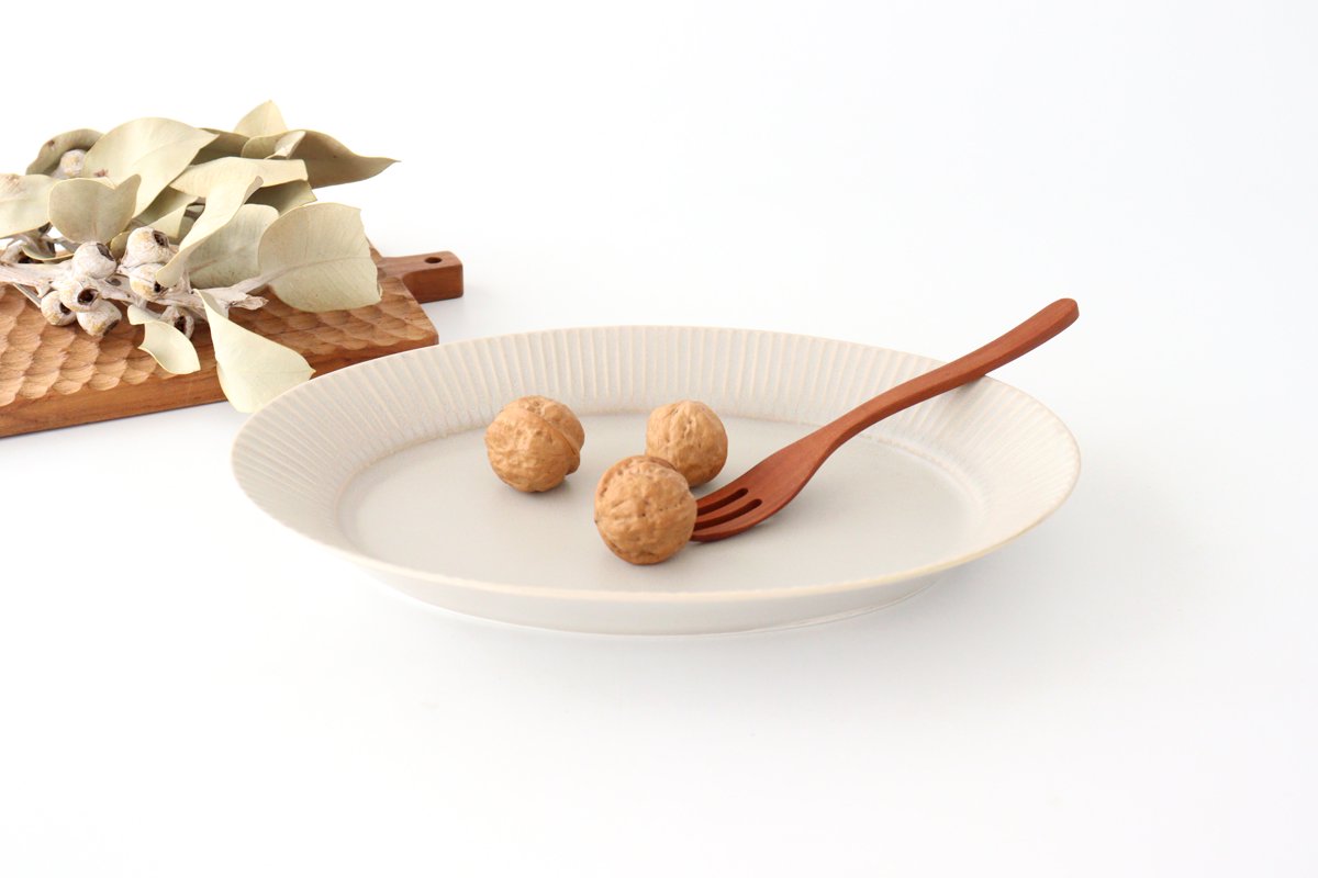 Koyo Kiln Oval Plate Shinogi Sherbet Gray L | Arita Ware