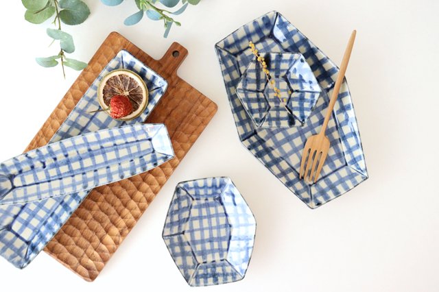 Hexagonal Long Pate Semi-porcelain Check | Arita Ware-Detail13