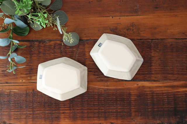 Hexagonal Medium Bowl Semi-porcelain Check | Kobachi Arita Ware