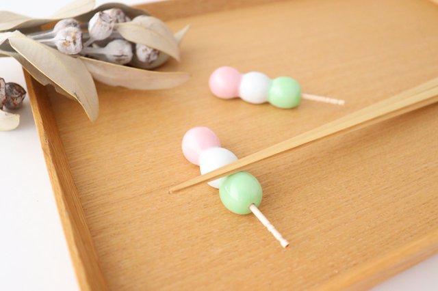 Chopstick Rest Three-colored Dumplings | Hashioki Arita Ware
