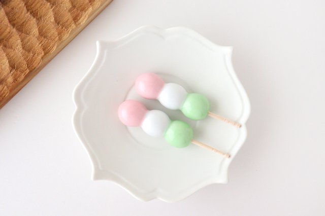 Chopstick Rest Three-colored Dumplings | Hashioki Arita Ware