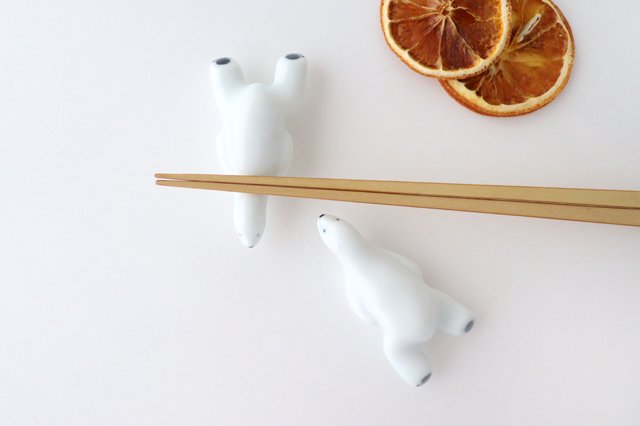 Chopstick Rest Polar Bear | Hashioki Arita Ware