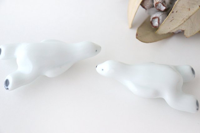 Chopstick Rest Polar Bear | Hashioki Arita Ware