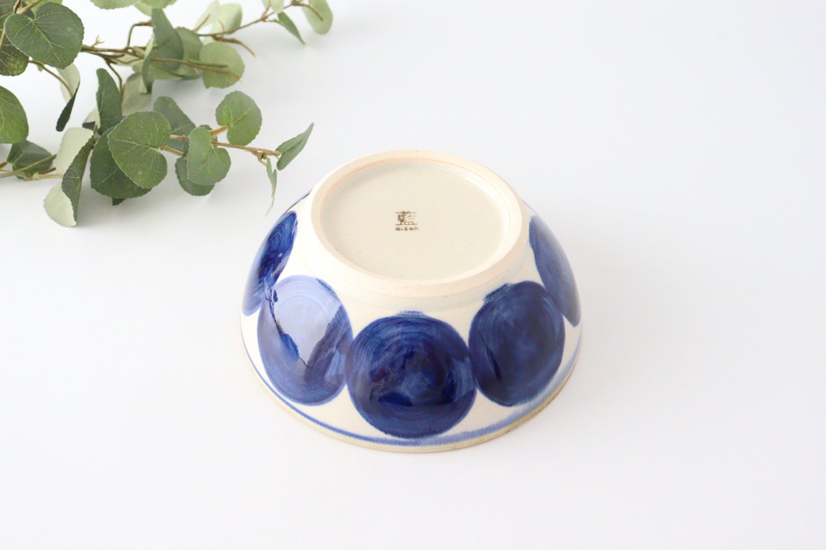Flat Bowl Round-row Indigo | Serving Bowl Hasami Ware-Detail4