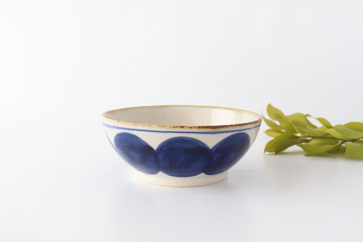 Flat Bowl Round-row Indigo | Serving Bowl Hasami Ware-Detail6
