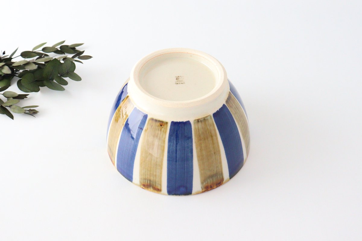 Bicolor Stripe Donburi Bowl | Hasami Ware