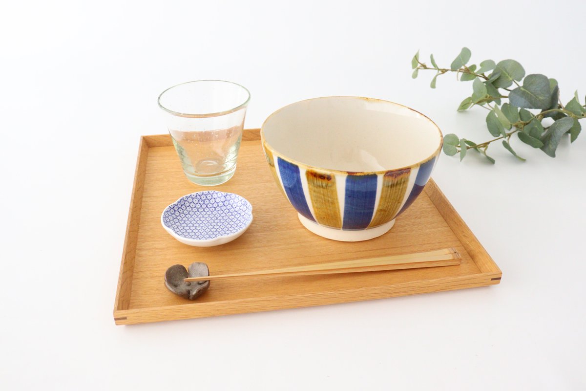 Bicolor Stripe Donburi Bowl | Hasami Ware