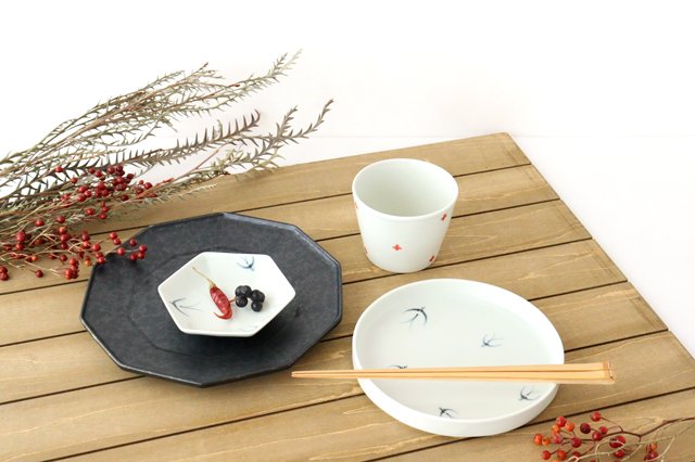 Soba choko swallow porcelain Arita ware