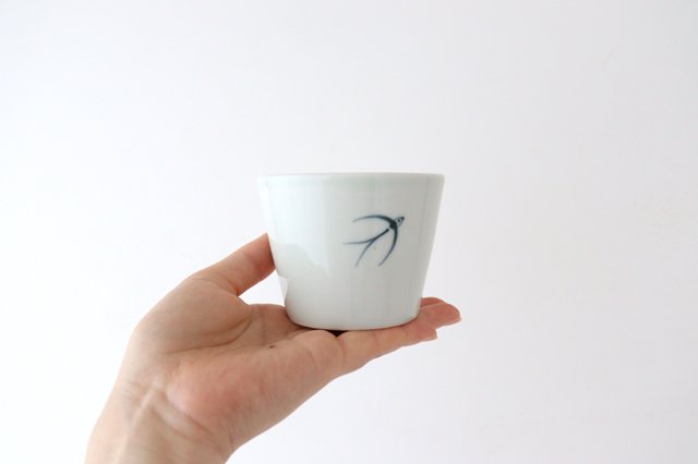 Soba choko swallow porcelain Arita ware