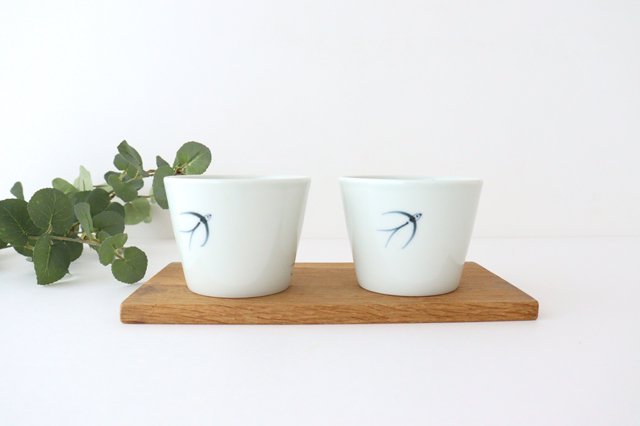 Soba choko swallow porcelain Arita ware