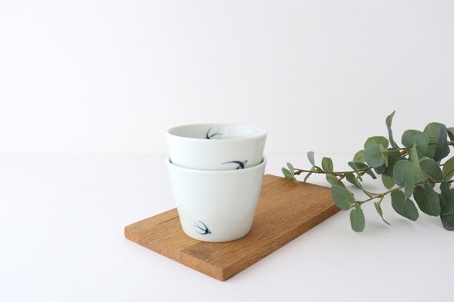 Soba choko swallow porcelain Arita ware