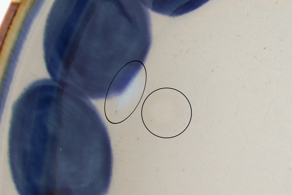 Oval Bowl Round-row Indigo | Serving Bowl Hasami Ware