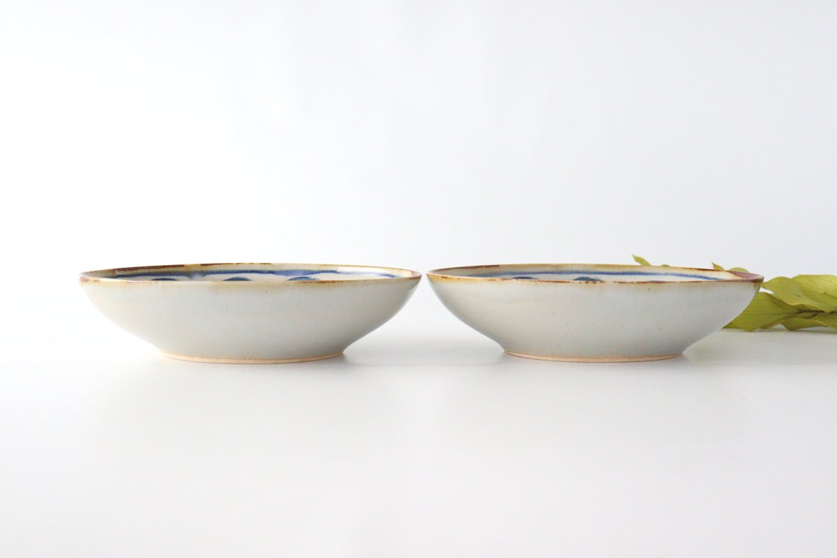 Oval Bowl Round-row Indigo | Serving Bowl Hasami Ware