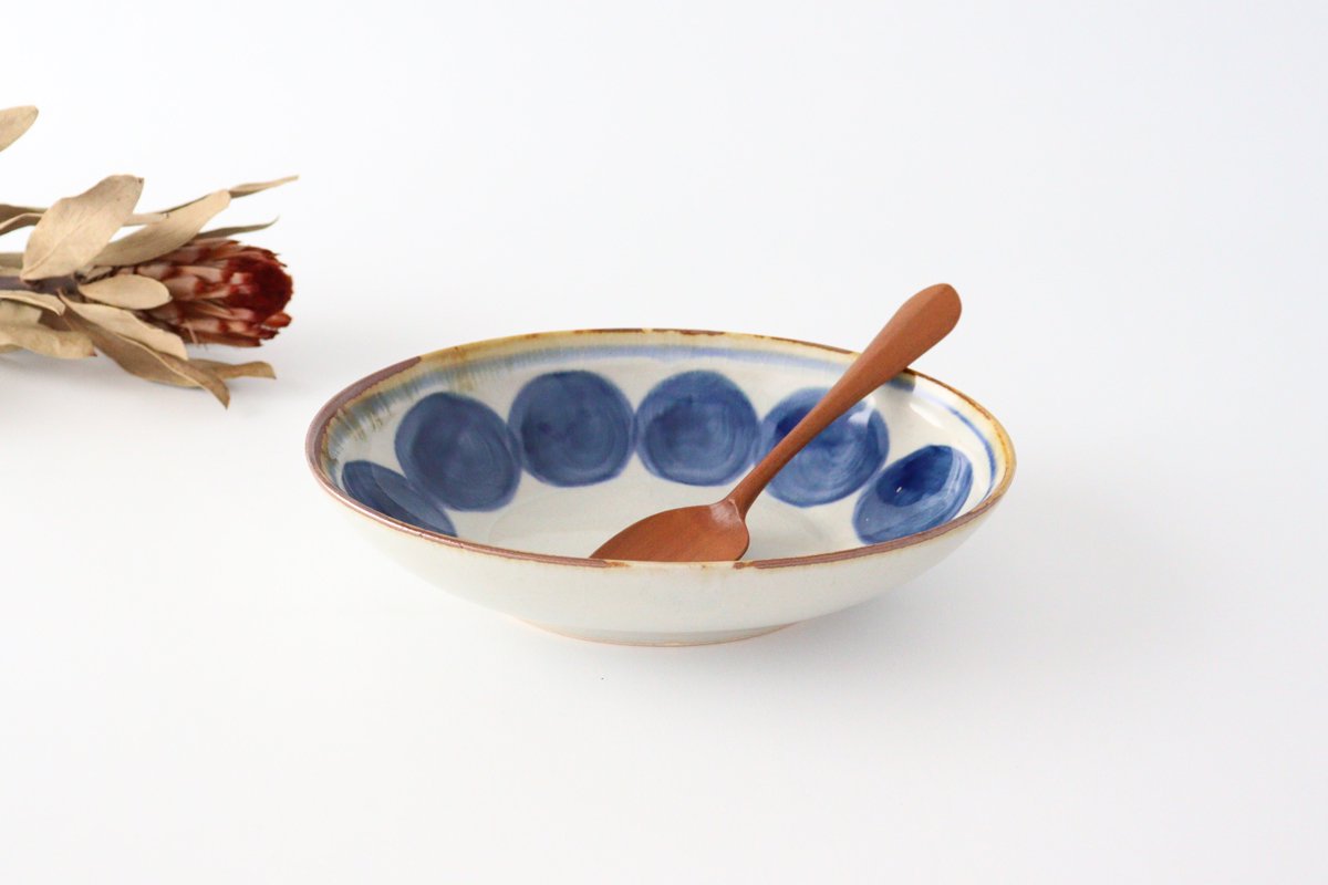 Oval Bowl Round-row Indigo | Serving Bowl Hasami Ware