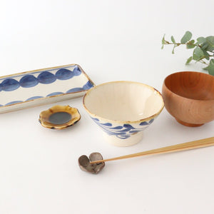 Rectangle Plate Round-row Indigo | Sushi Plate Hasami Ware-Detail8