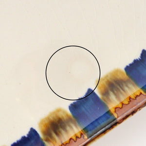 Rectangle Plate Two-color Stripes | Sushi Plate Hasami Ware-Detail12