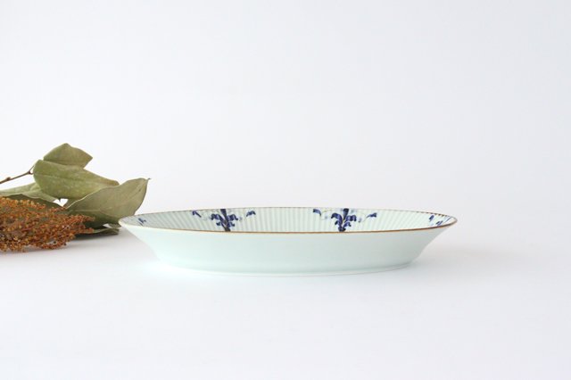 Koyo Kiln LEAVES Oval Plate Shinogi L | Arita Ware